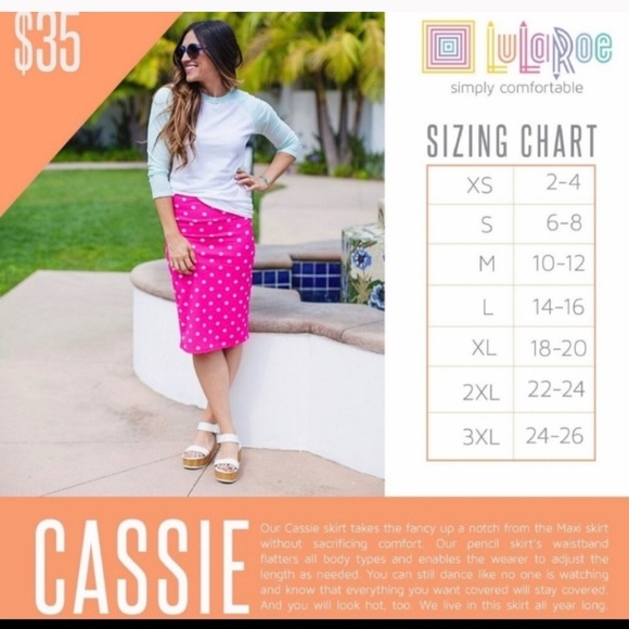 New Lularoe Cassie Skirt Size 3XL - Picture 2 of 10